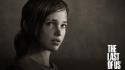 Ellie the last of us actress sepia sketches wallpaper