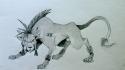 Final fantasy vii red xiii artwork grayscale paintings wallpaper