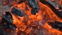 Heat tofix coal fire wallpaper