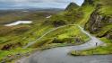 Scotland landscapes nature roads wallpaper