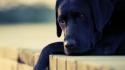 Black animals dogs sadness labradors wallpaper