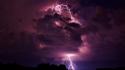 Clouds storm lightning skyscapes purple sky wallpaper