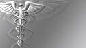 Gray symbol medical healthy doctors caduceus wallpaper