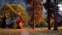 Landscapes california yosemite chapel national park wallpaper