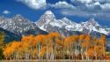 Mountains clouds landscapes wyoming grand teton national park wallpaper