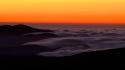 Sunset mountains dome great smoky foggy wallpaper
