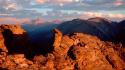 Sunset mountains landscapes peak colorado national park rocky wallpaper