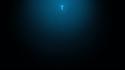 Water blue dark impact diving angel selfmade sea wallpaper