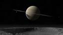 3d saturn outer space planets wallpaper
