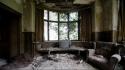 Abandoned house architecture indoors wallpaper