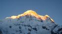 Annapurna himalaya mountains sunset wallpaper