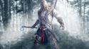 Assassins creed 3 animated artwork forests wallpaper