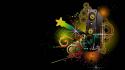 Abstract digital art multicolor music wallpaper