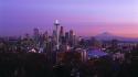 Seattle cities cityscapes night city wallpaper