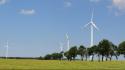 Alternative energy fields wind windmills wallpaper