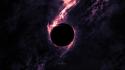 Black hole outer space planets wallpaper