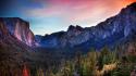 Yosemite national park land landscapes nature valleys wallpaper