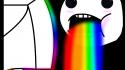 Drool faces meme rainbows wallpaper
