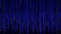 Glitch matrix zion abstract blue wallpaper