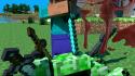 Minecraft steve cinema 4d copyright creeper wallpaper
