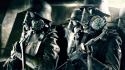 Iron sky nazi gas masks movie stills soldiers wallpaper