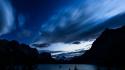 Landscapes nature night usa lakes skyscapes montana wallpaper
