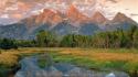 Mountains landscapes nature wyoming grand teton national park wallpaper