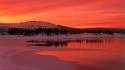 Sunset nature california reservoir wallpaper