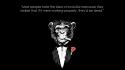 Black and white quotes monkeys background wallpaper