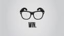 Minimalistic nerd glasses wallpaper