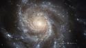 Outer space stars galaxies hubble spiral wallpaper