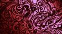 Abstract red patterns swirls wallpaper