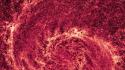 Outer space stars whirlpool galaxy infrared wallpaper