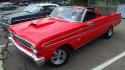 Red custom convertible 1964 ford falcon wallpaper