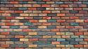Backgrounds bricks colored patterns surface wallpaper