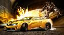 Cars tuning chevrolet camaro ford focus rs 3d wallpaper