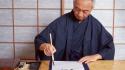 Japanese asians drawings clothes calligraphy old people wallpaper