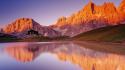Mountains landscapes nature lakes reflections wallpaper