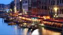 Night venice grand italy canal cities city wallpaper