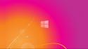 Sunset abstract pink orange windows 8 microsoft wallpaper