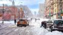 Winter cityscapes streets new york city wallpaper