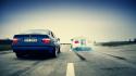 Bmw cars ford mustang drag race wallpaper