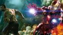 Iron man explosions action the avengers (movie) wallpaper