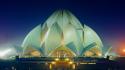 Architecture buildings bing delhi india lotus temple wallpaper