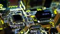 Chips electronic circuit boards wallpaper
