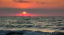 Sunset cityscapes scenic seascapes wallpaper