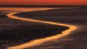 Sunset nature beach the netherlands wallpaper