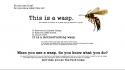 White humor funny wasp wallpaper