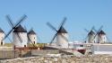 Wind spanish spain stone wall windmills wallpaper