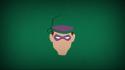 Batman minimalistic villains the riddler green background blo0p wallpaper